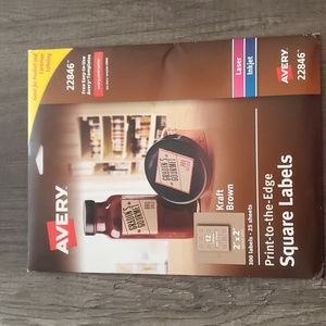 Avery Print to the Edge Square labels